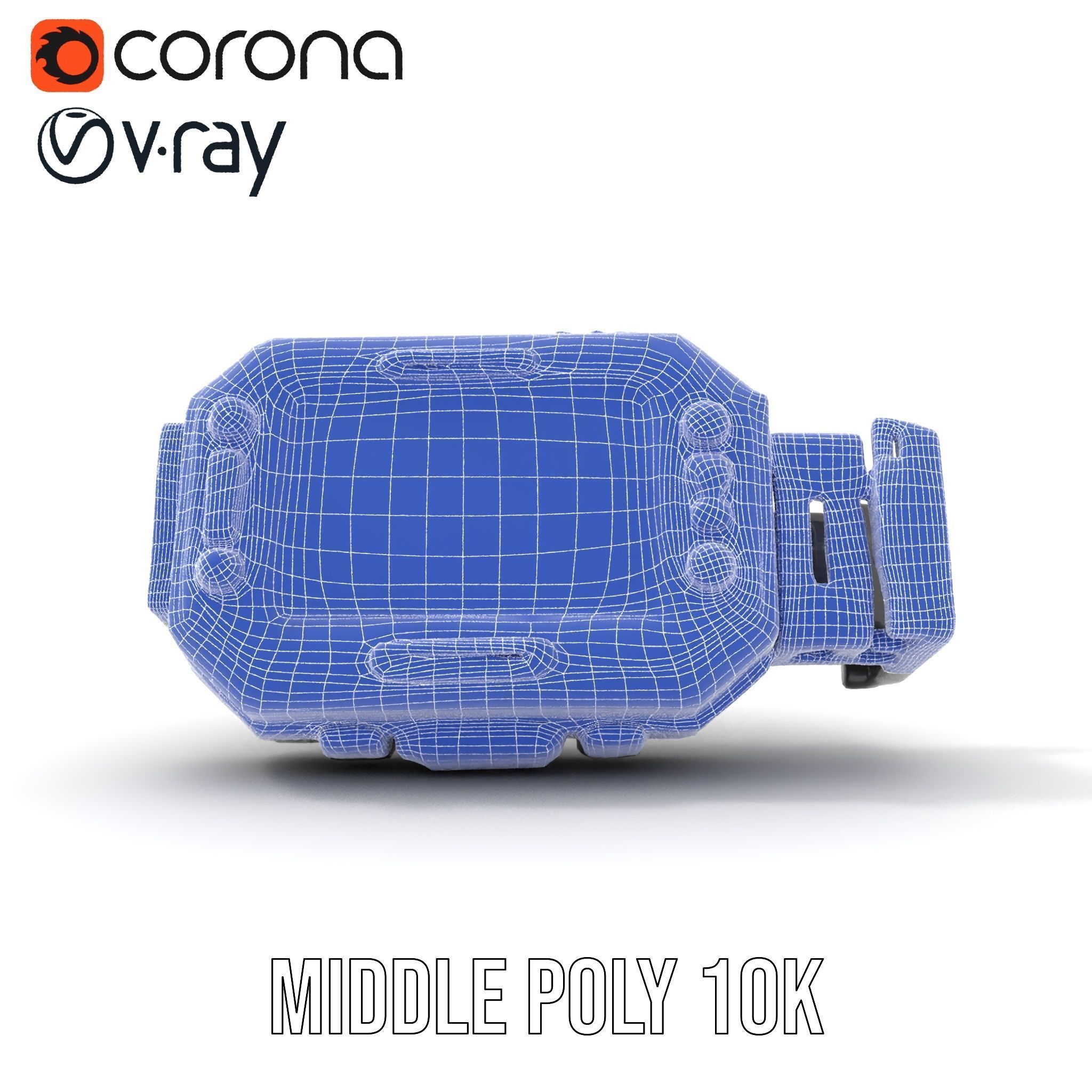 Futuristic Smartwatch Model Pack with Detailed Display Low-poly 3D model_6