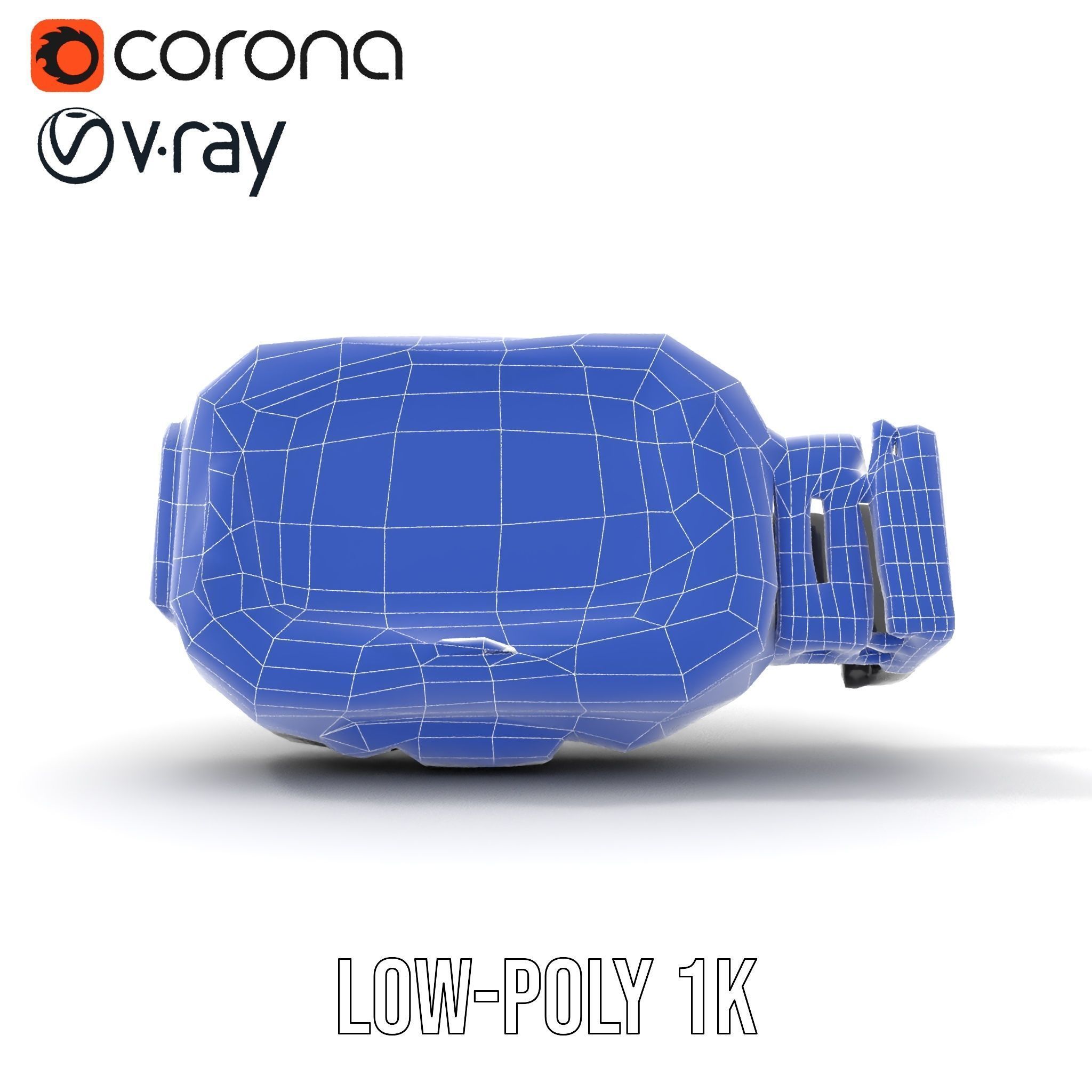 Futuristic Smartwatch Model Pack with Detailed Display Low-poly 3D model_31