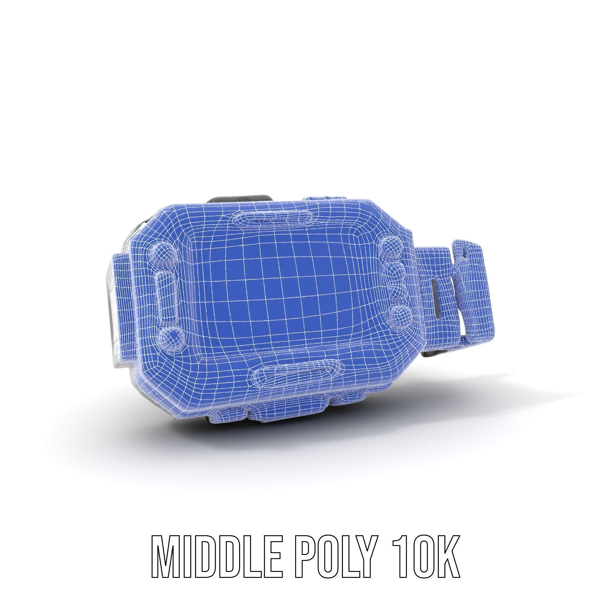 Futuristic Smartwatch Model Pack with Detailed Display Low-poly 3D model_11