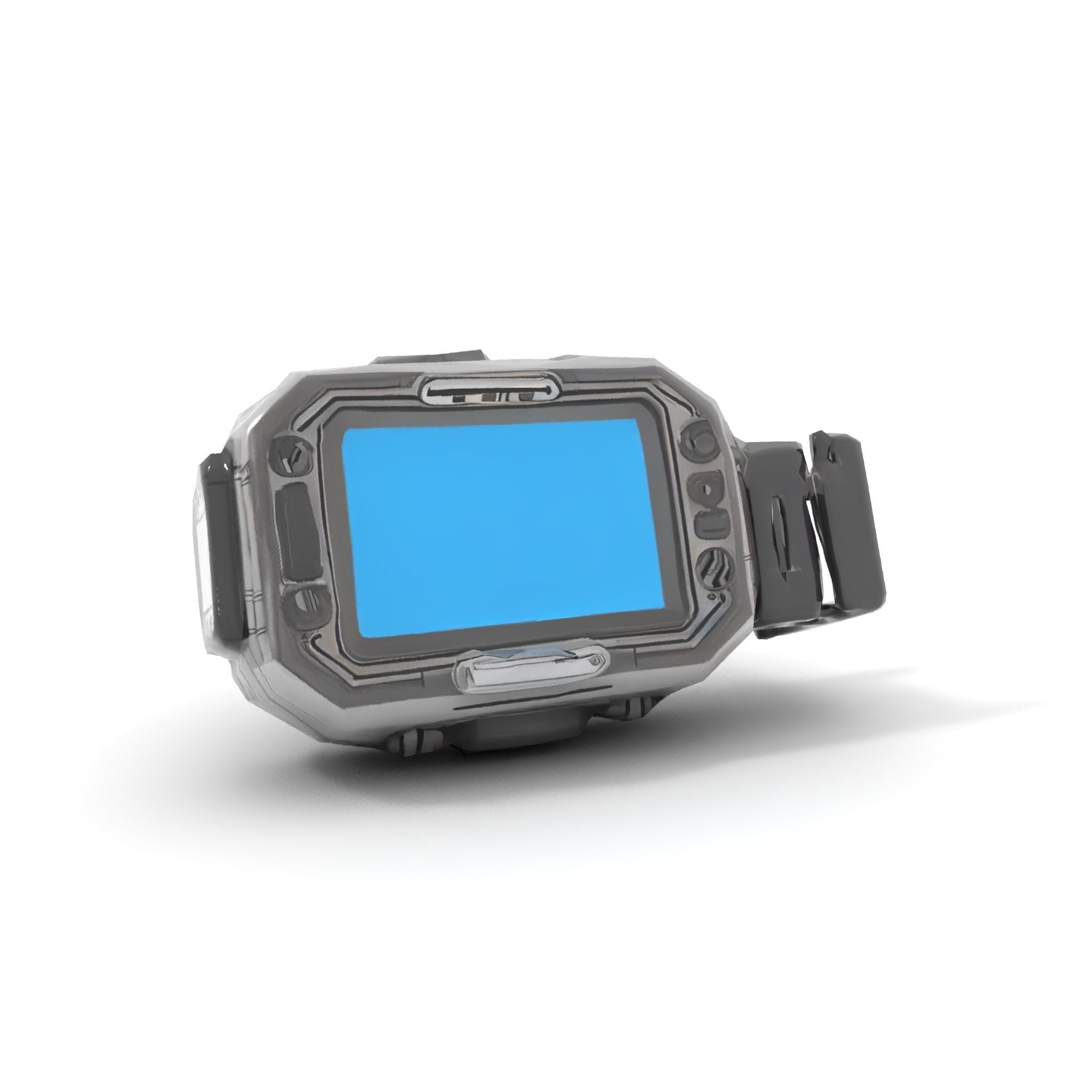 Futuristic Smartwatch Model Pack with Detailed Display Low-poly 3D model_10