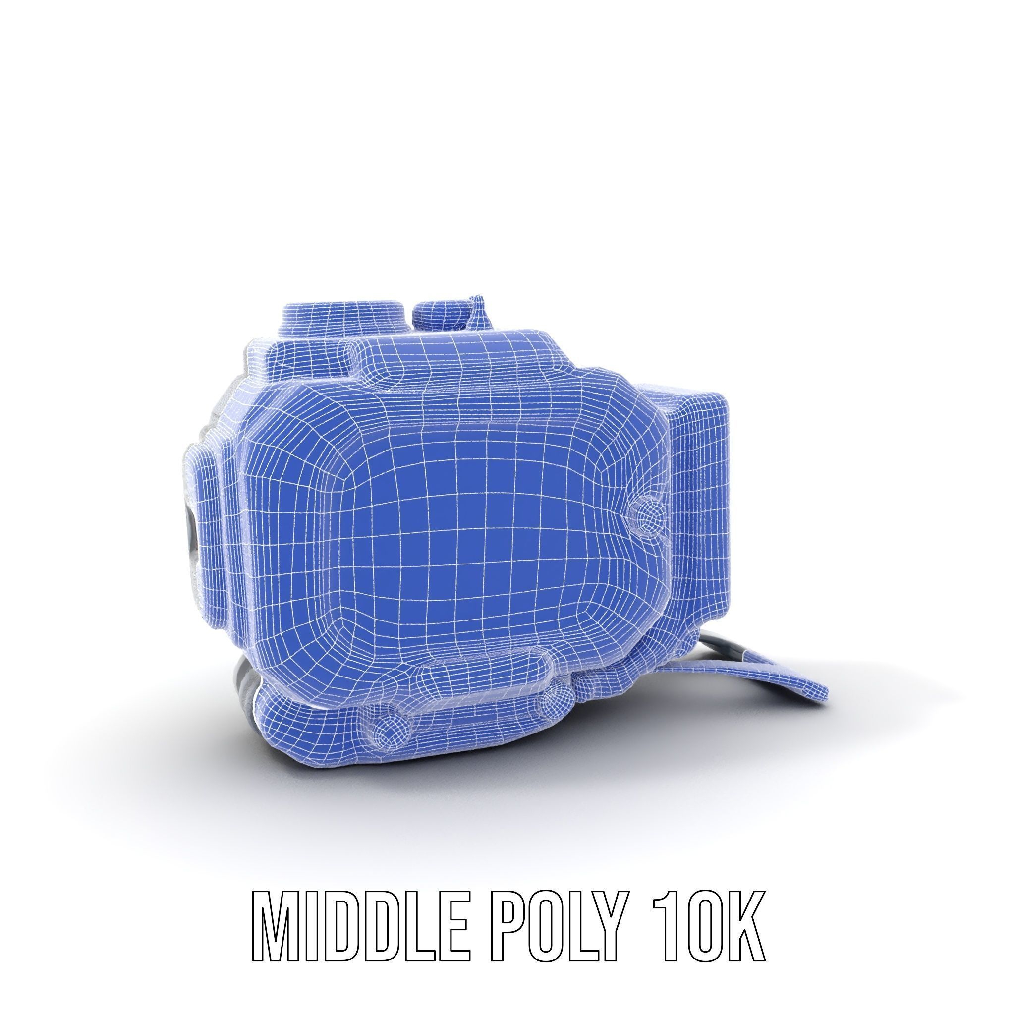 Futuristic Device Model Pack with Digital Display Low-poly 3D model_11