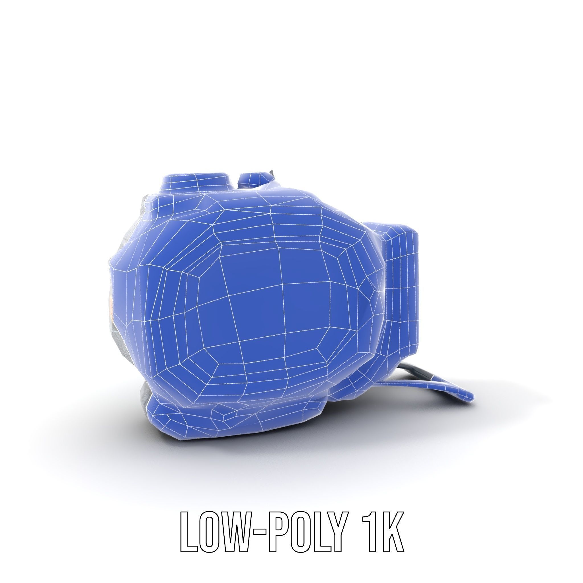 Futuristic Device Model Pack with Digital Display Low-poly 3D model_9