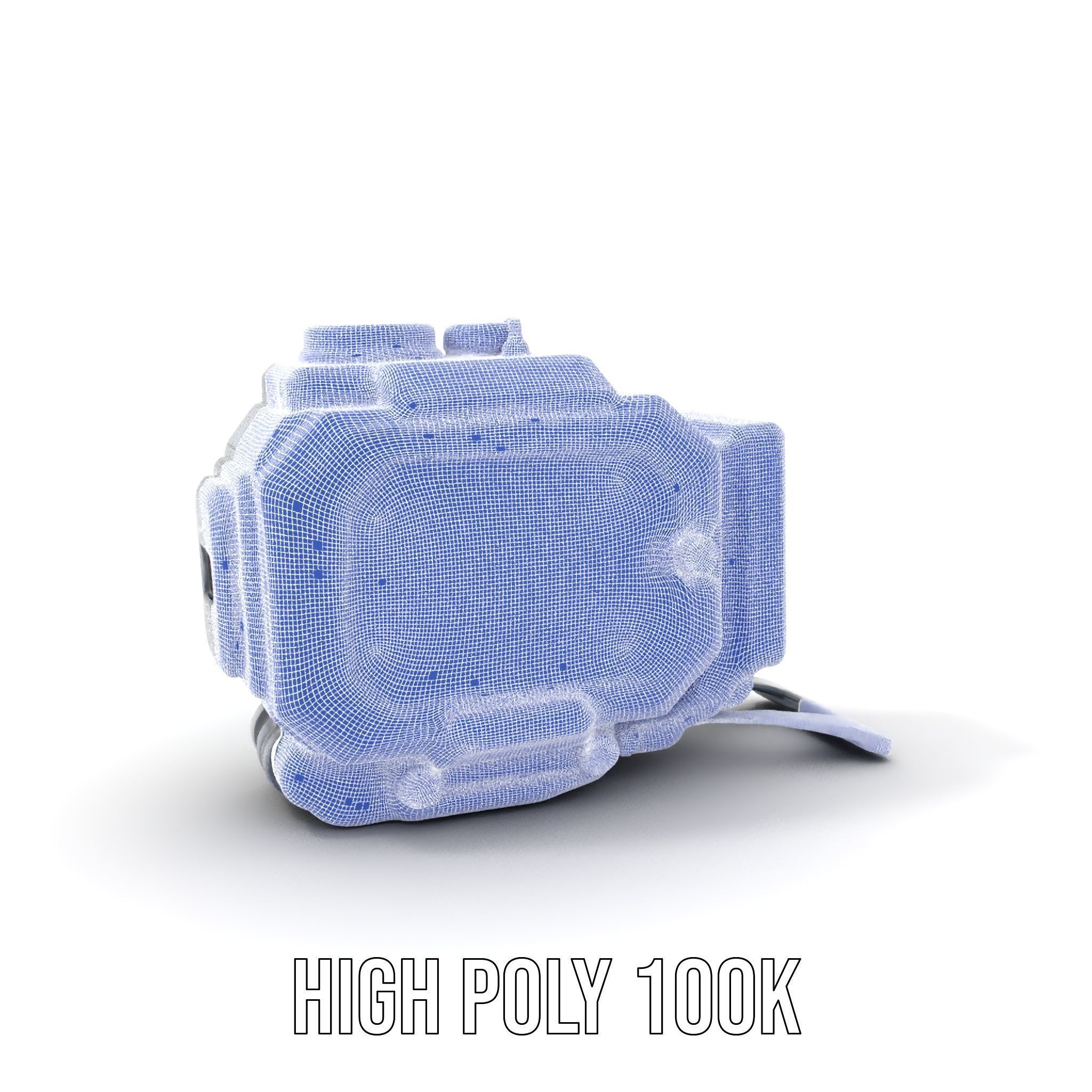 Futuristic Device Model Pack with Digital Display Low-poly 3D model_5