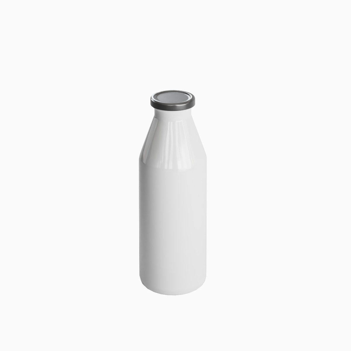 Milk Bottle 01 Low-poly 3D model_5