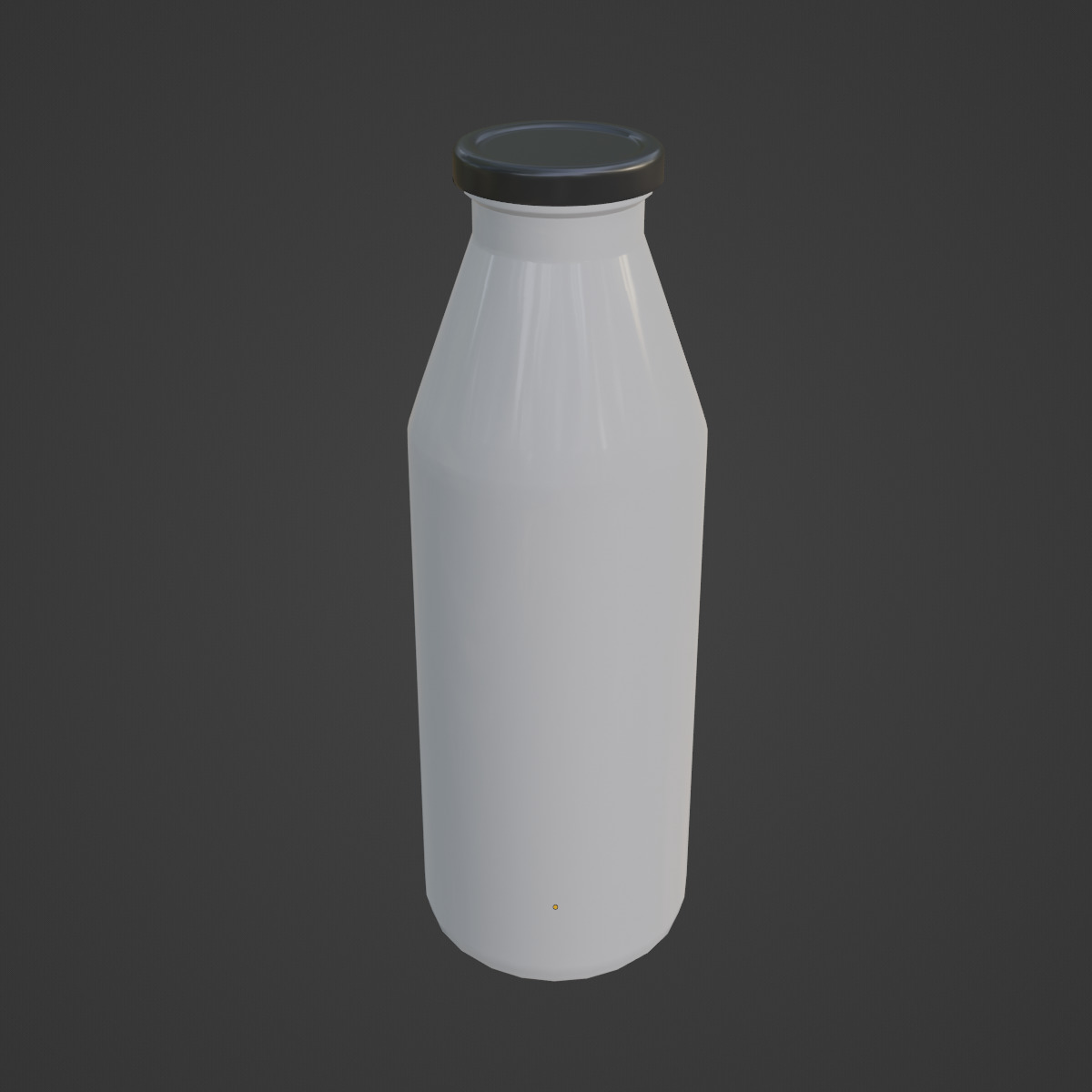 Milk Bottle 01 Low-poly 3D model_6