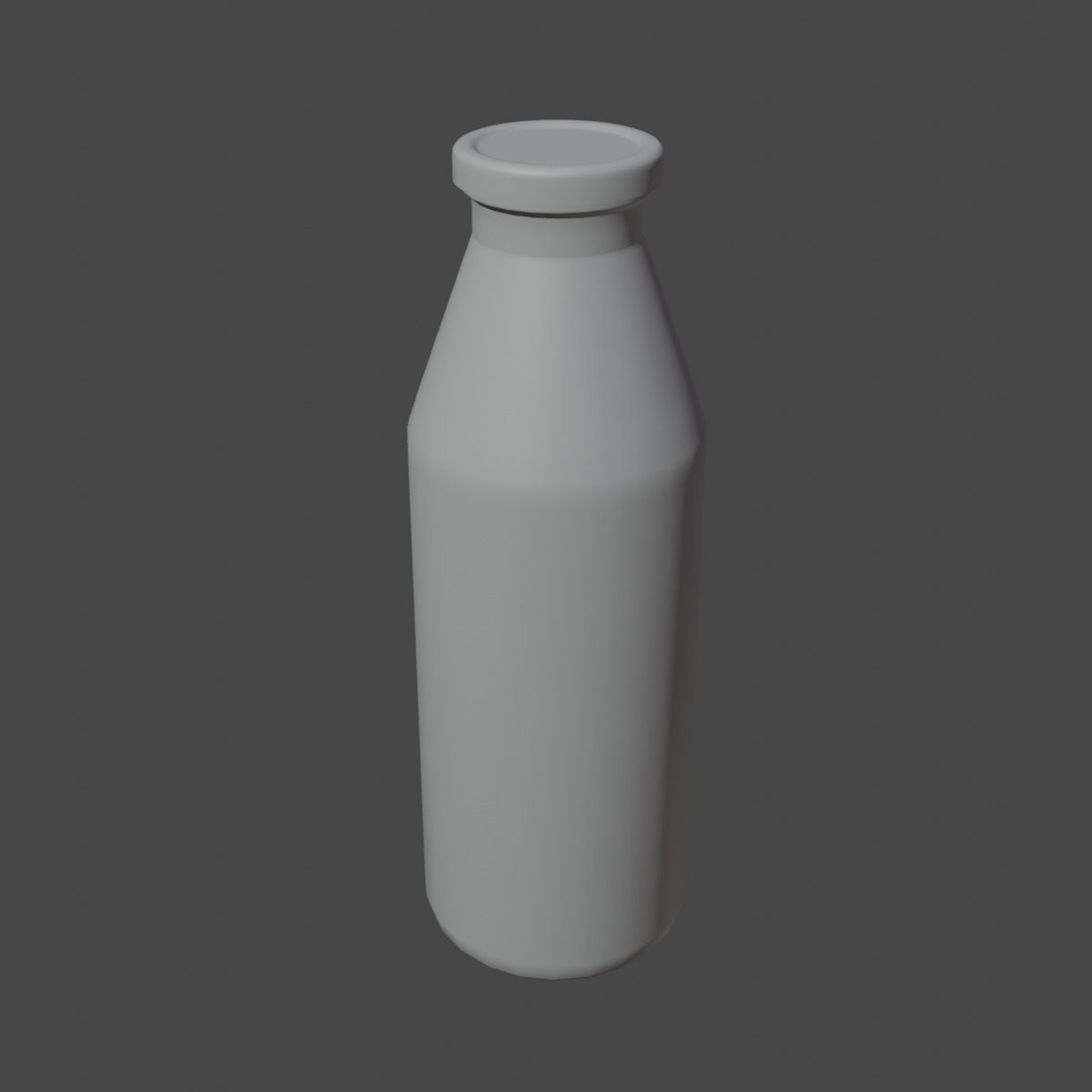 Milk Bottle 01 Low-poly 3D model_8