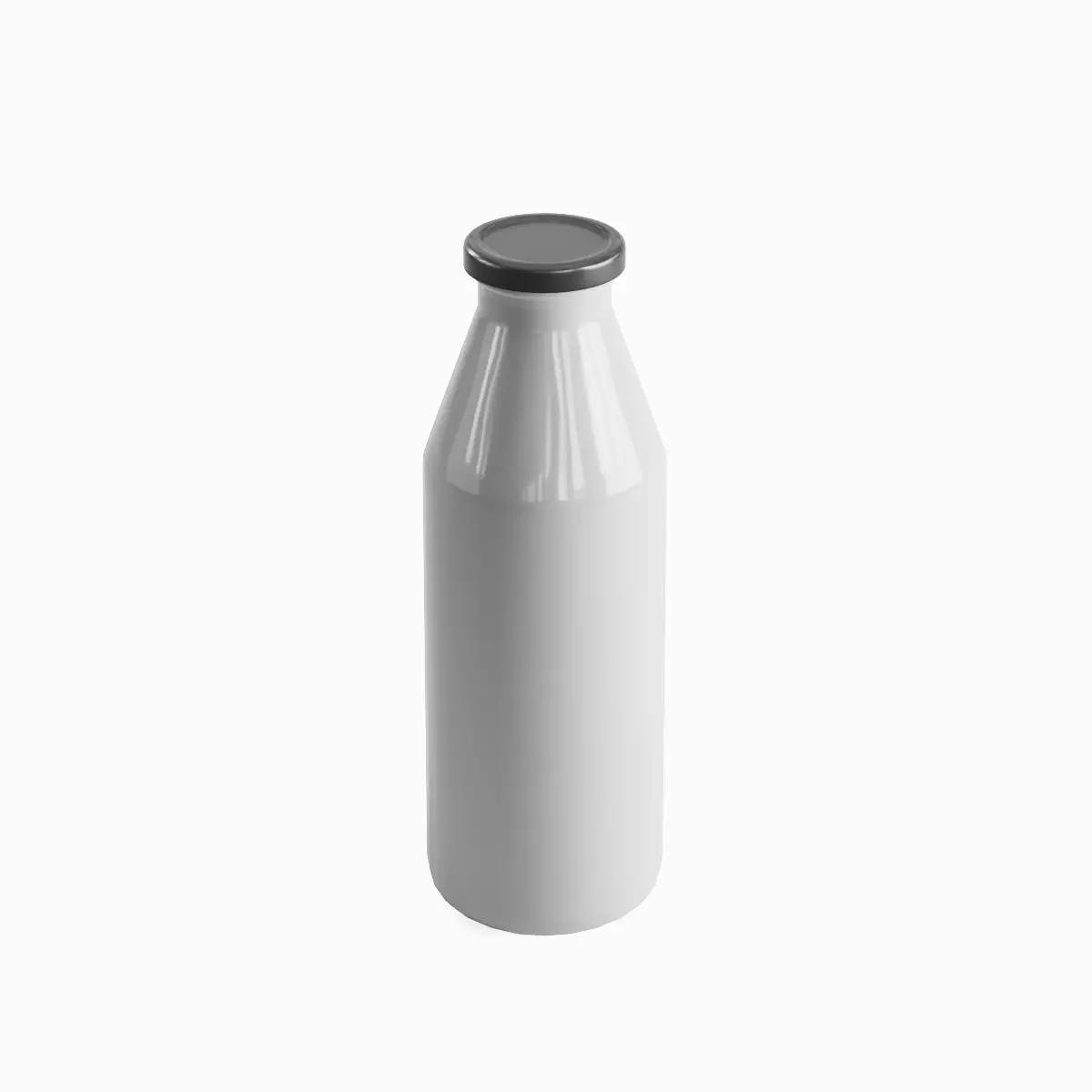 Milk Bottle 01 Low-poly 3D model_0