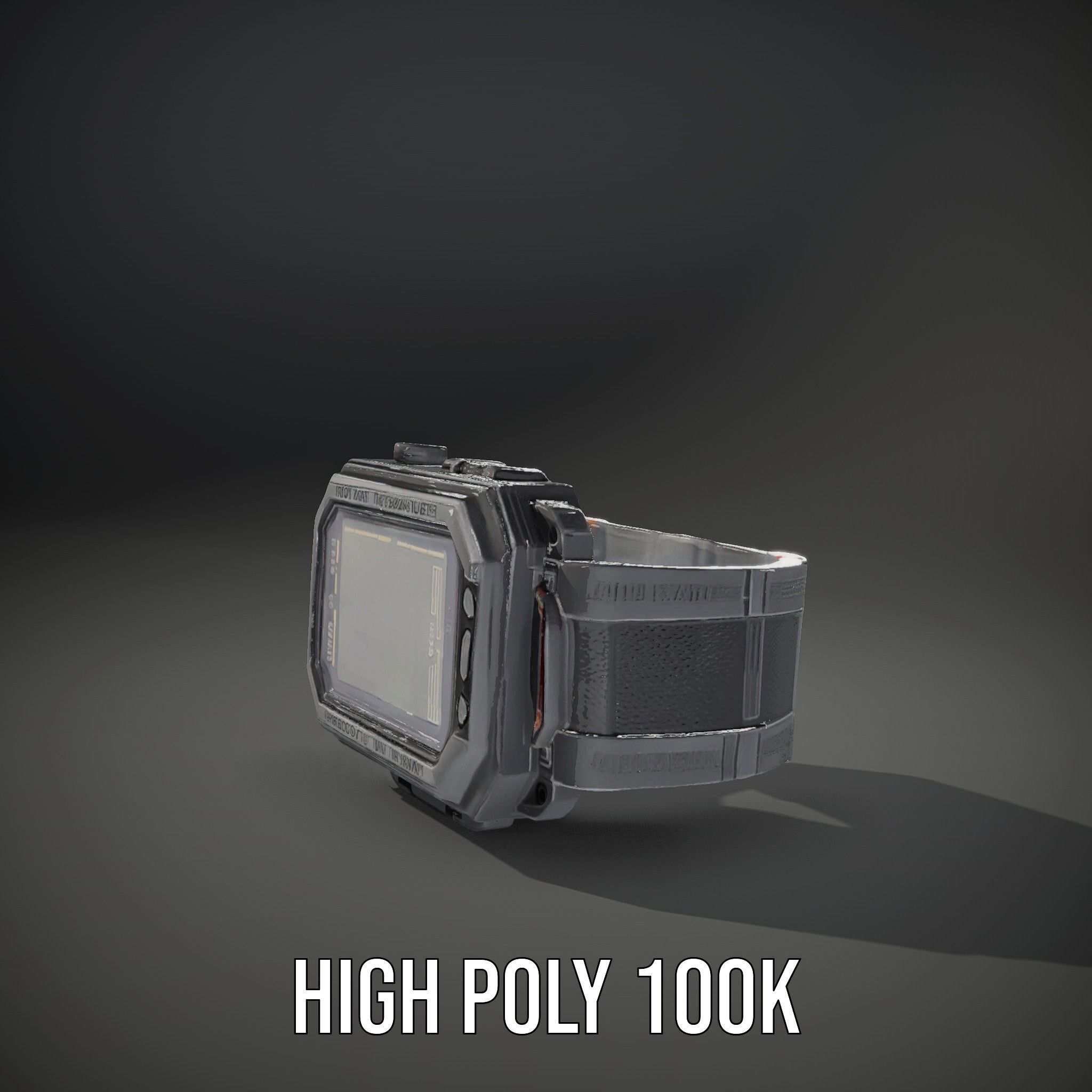 Futuristic Wrist Device model pack with Advanced Display Low-poly 3D model_21