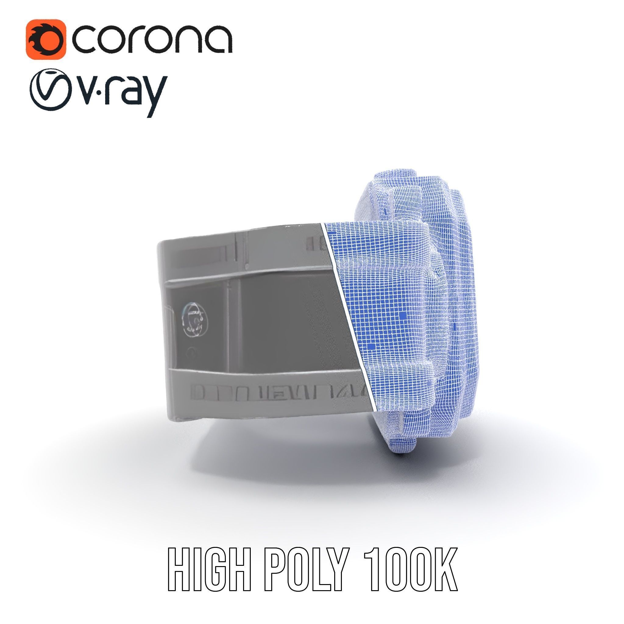 Futuristic Wrist Device model pack with Advanced Display Low-poly 3D model_34