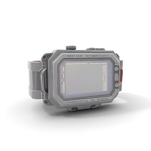Futuristic Wrist Device model pack with Advanced Display Low-poly 3D model