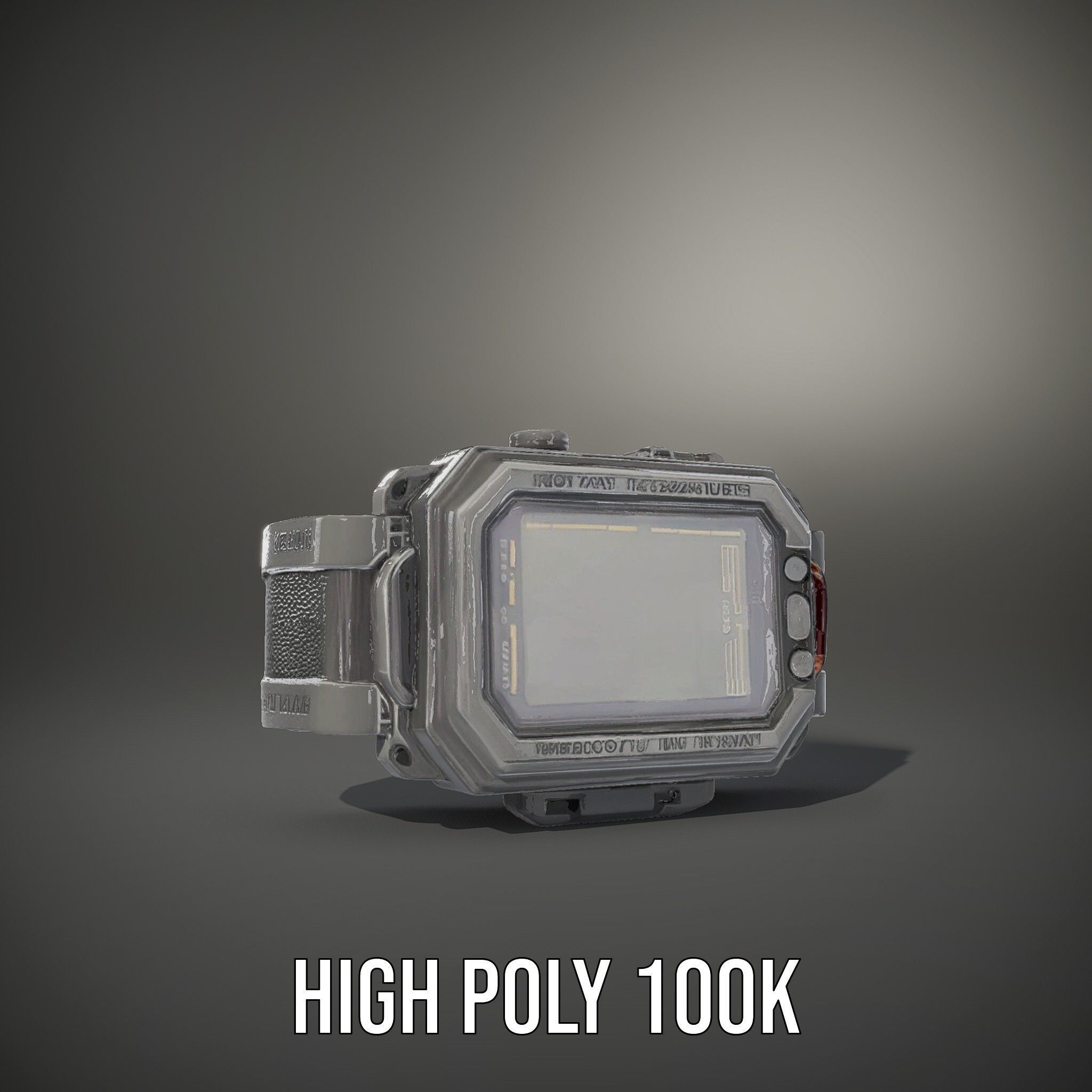 Futuristic Wrist Device model pack with Advanced Display Low-poly 3D model_27