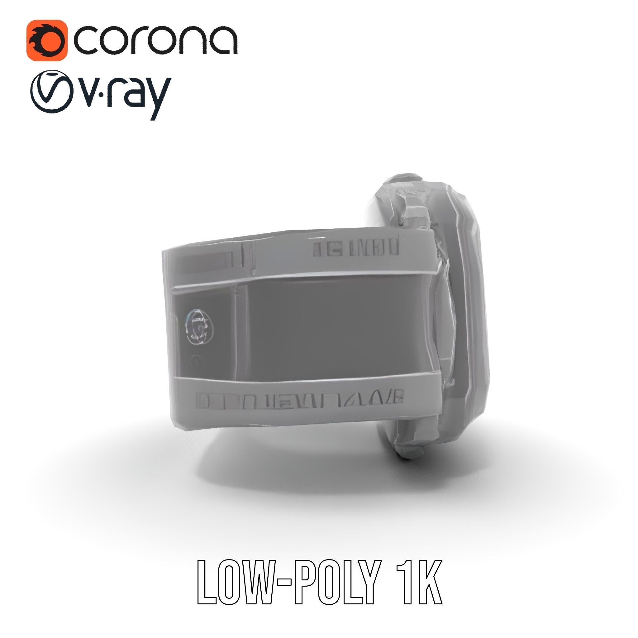 Futuristic Wrist Device model pack with Advanced Display Low-poly 3D model_17