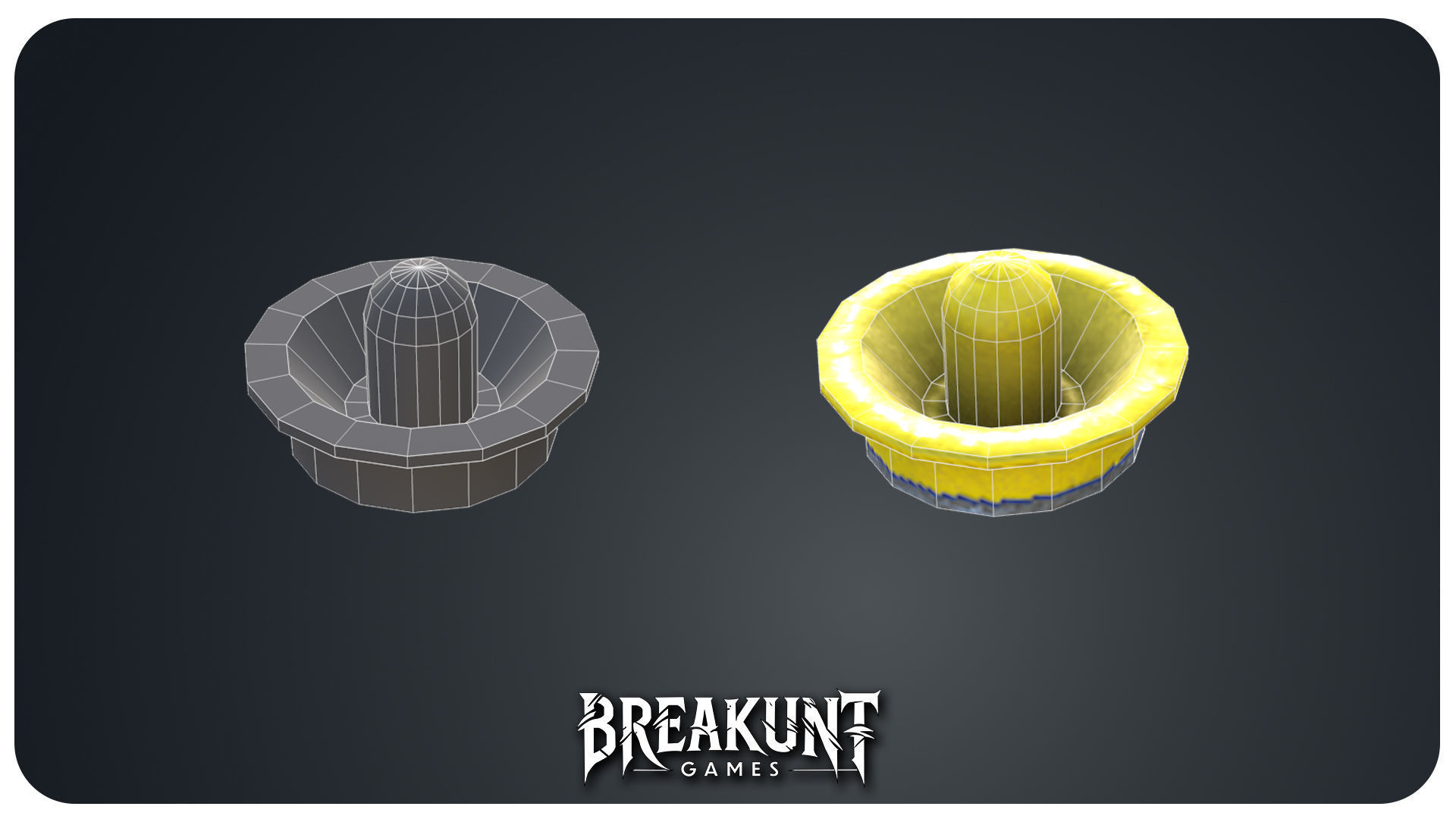 Airhockey Game with props - 3d Model - 3 assets Low-poly 3D model_11