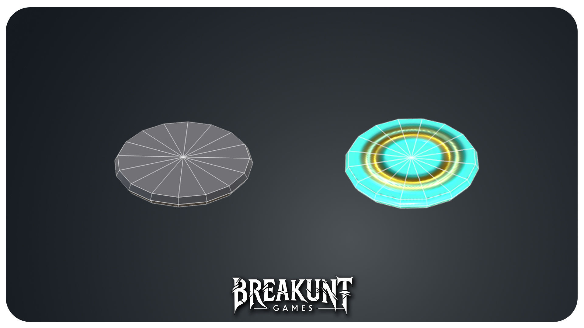 Airhockey Game with props - 3d Model - 3 assets Low-poly 3D model_10