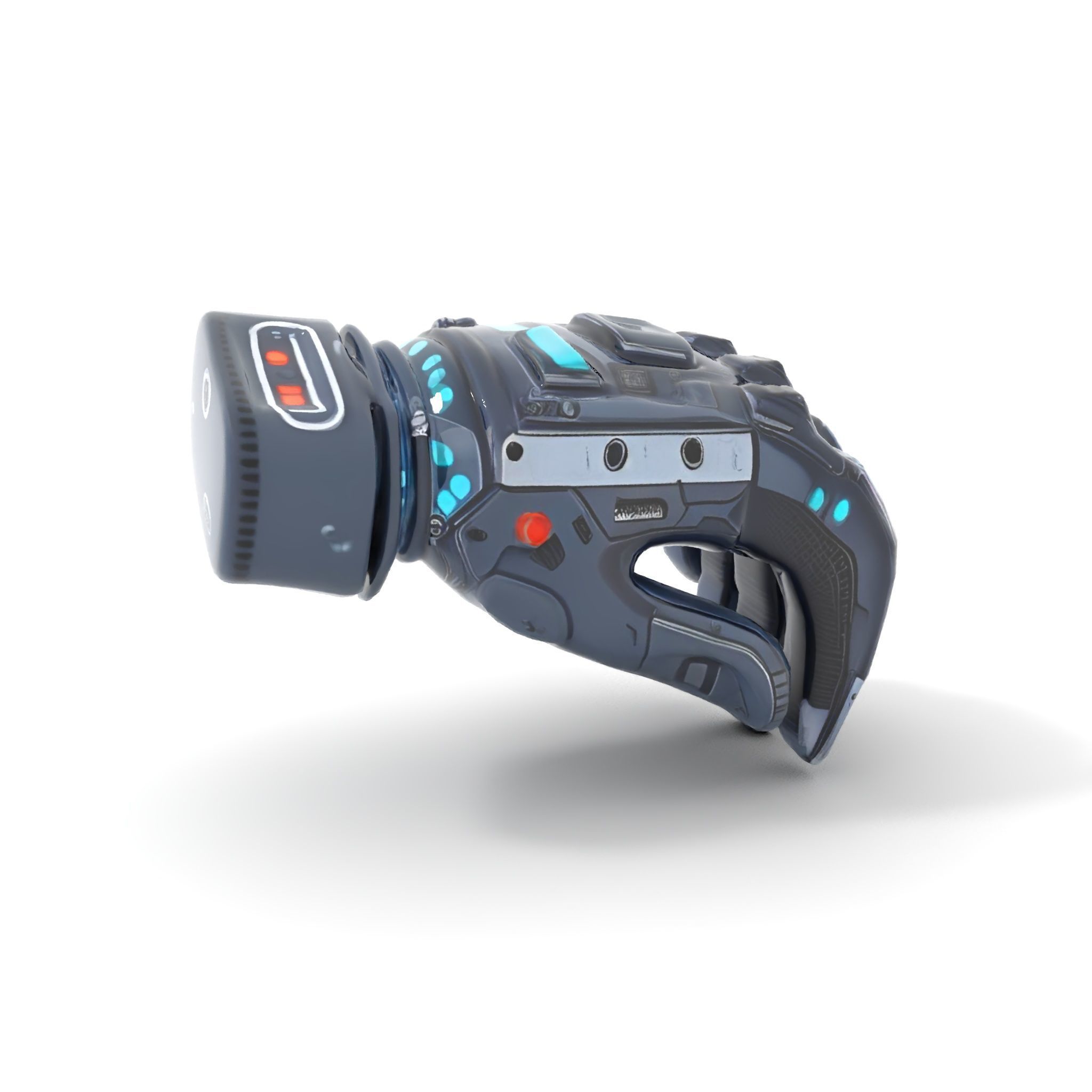 Futuristic Cyber Glove Model Pack Low-poly 3D model_10