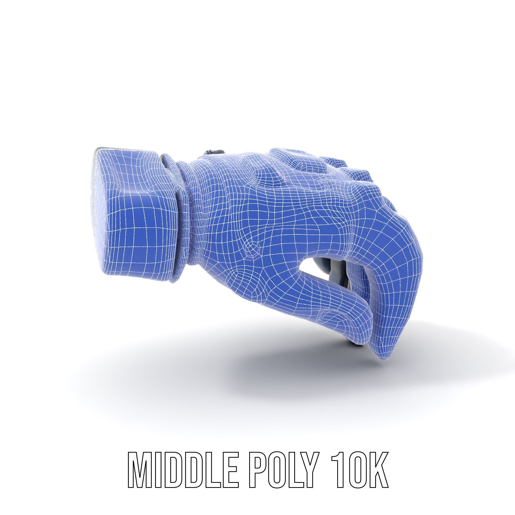 Futuristic Cyber Glove Model Pack Low-poly 3D model_19