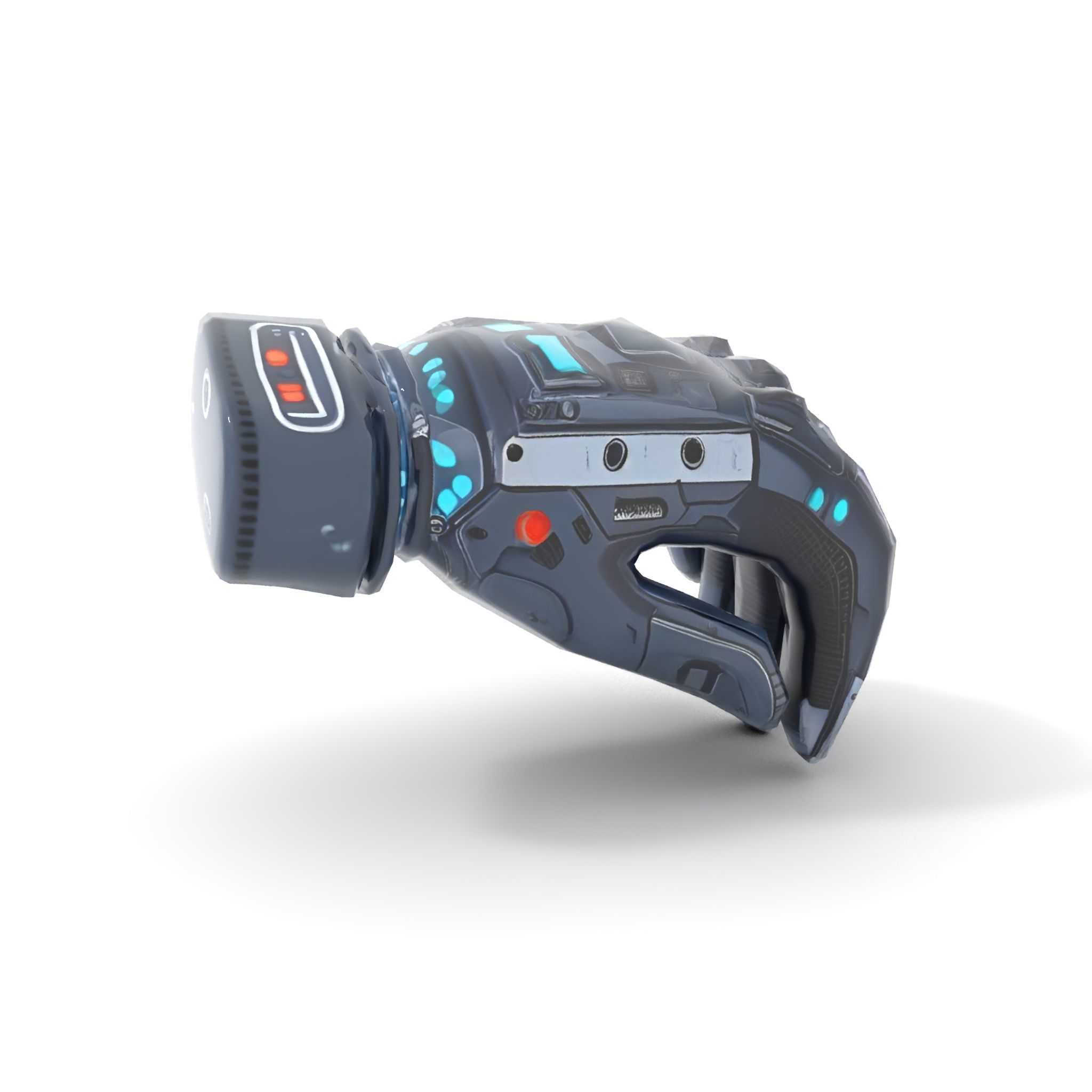 Futuristic Cyber Glove Model Pack Low-poly 3D model_8