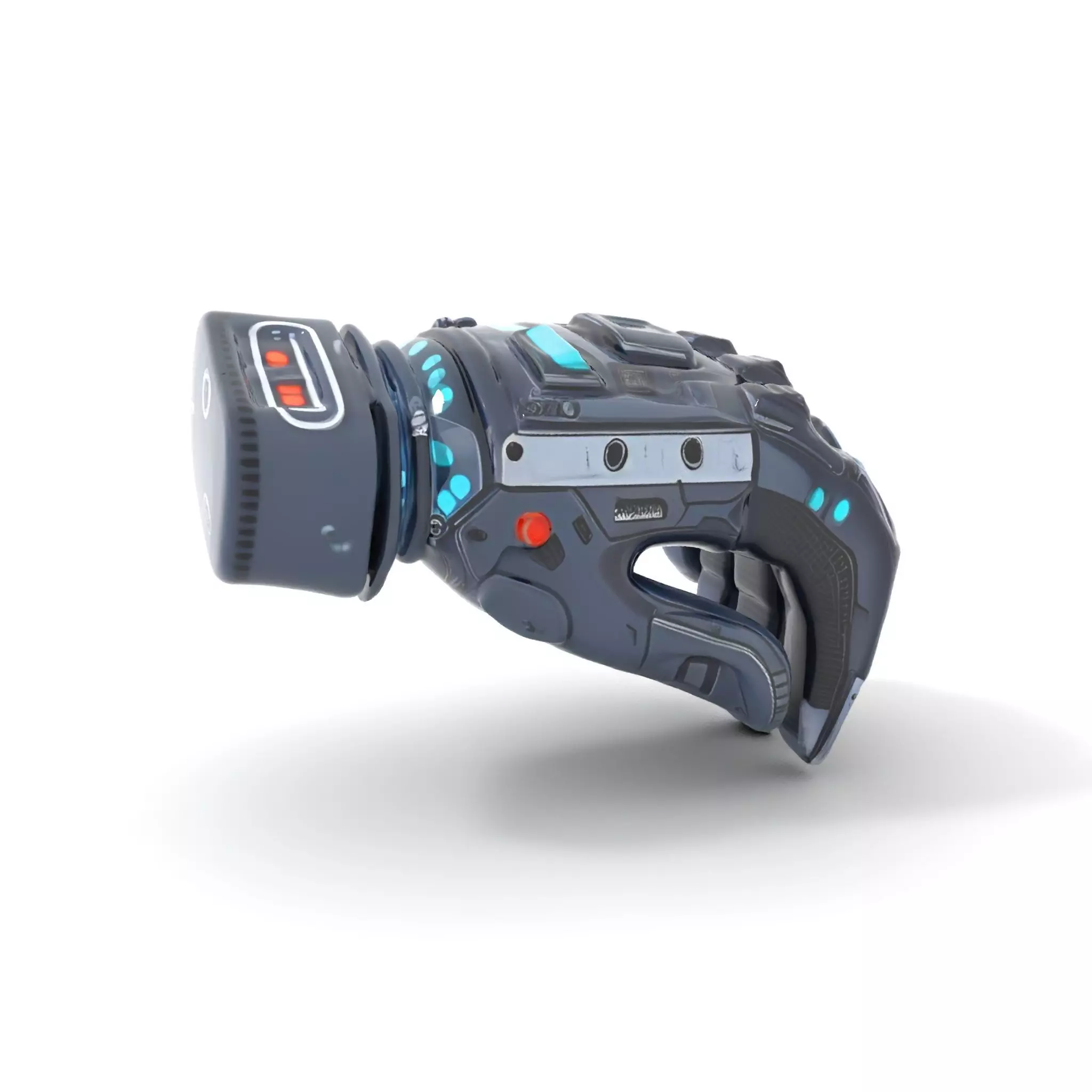 Futuristic Cyber Glove Model Pack Low-poly 3D model_0