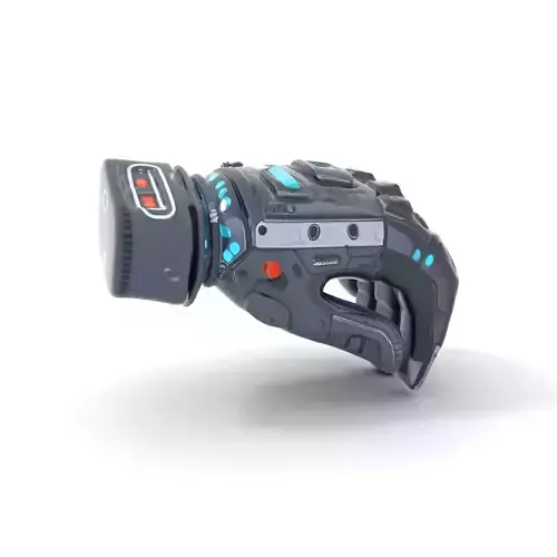 Futuristic Cyber Glove Model Pack Low-poly 3D model