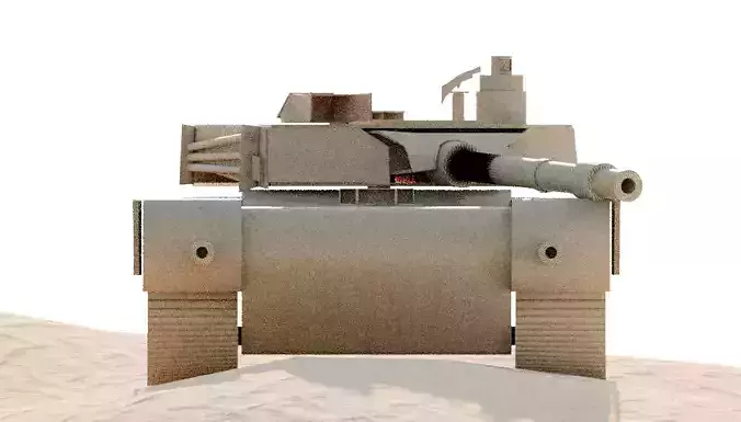 M1A2 Cardboard Model Free 3D model