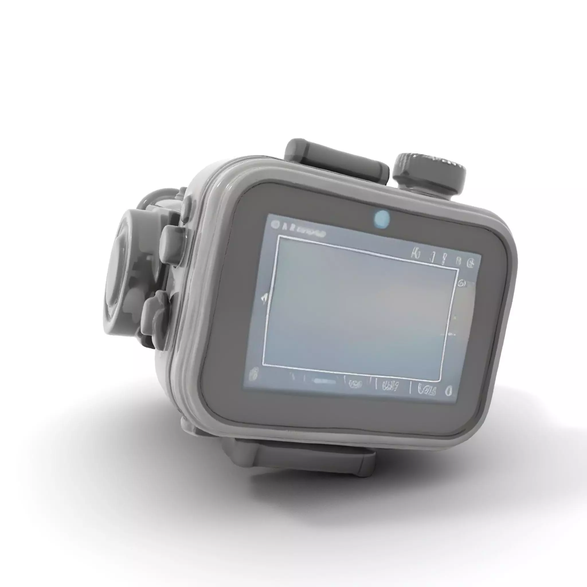 Compact Action Camera Model Pack Low-poly 3D model_0