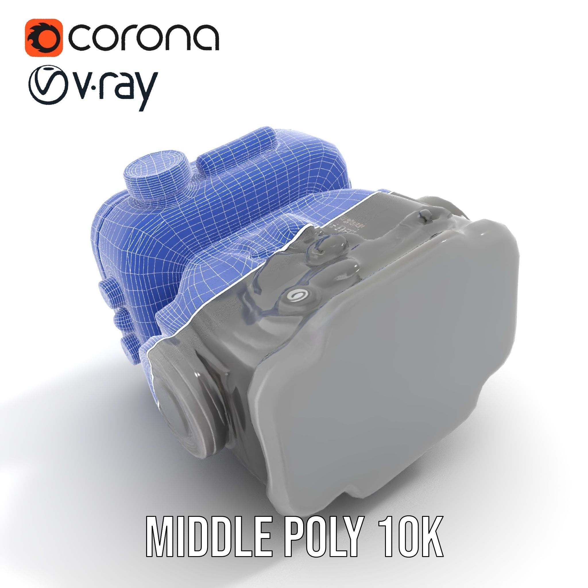 Compact Action Camera Model Pack Low-poly 3D model_19