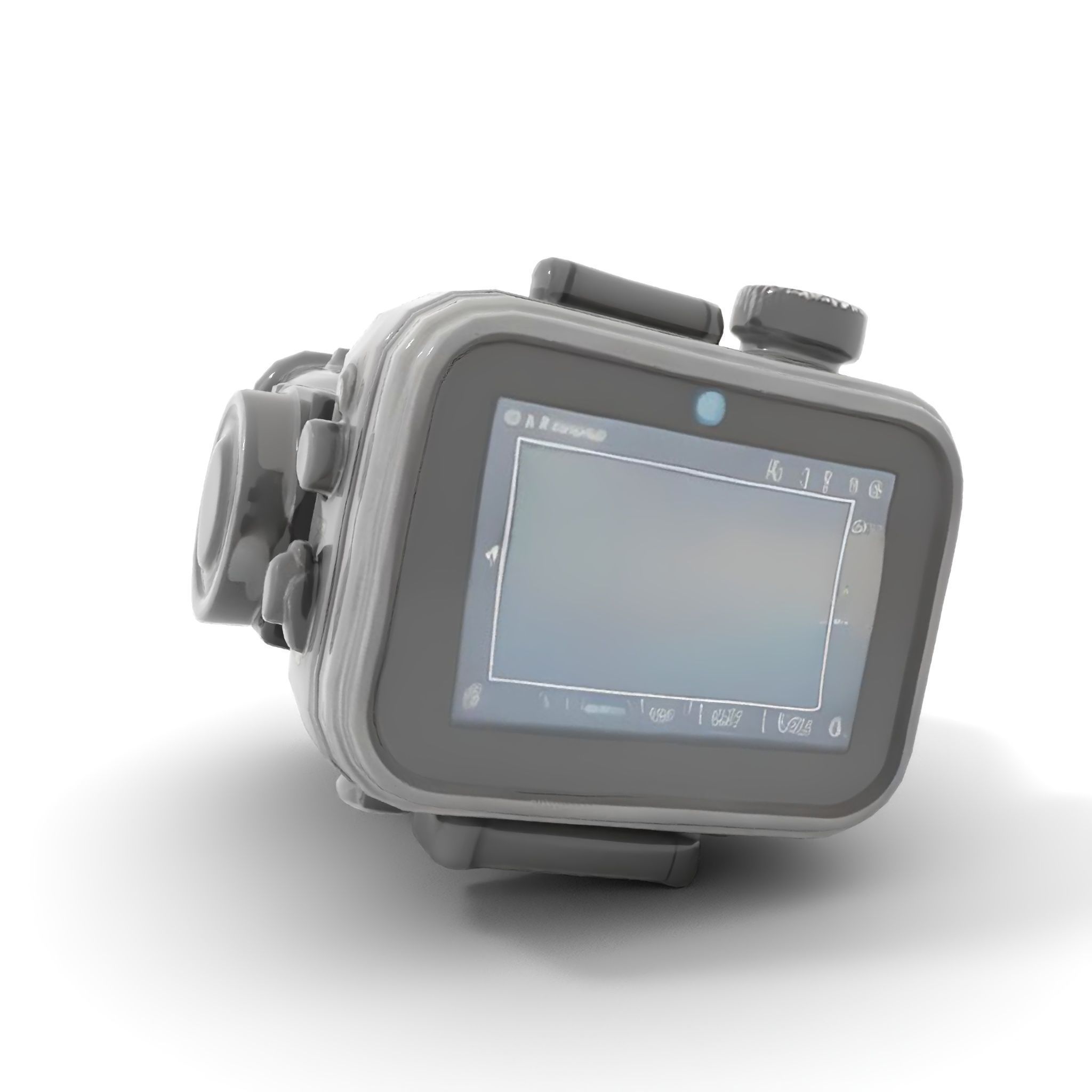 Compact Action Camera Model Pack Low-poly 3D model_7