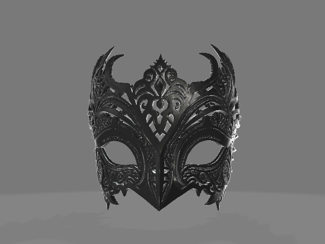 Gothic Eye Cover Mask 3D print model_1