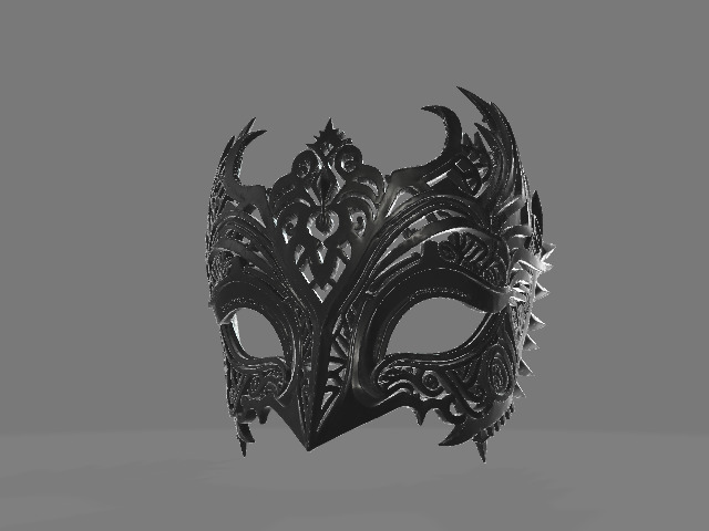 Gothic Eye Cover Mask 3D print model_4