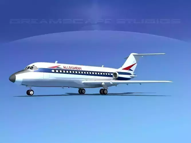 Douglas DC-9-15 Allegheny 1 3D model