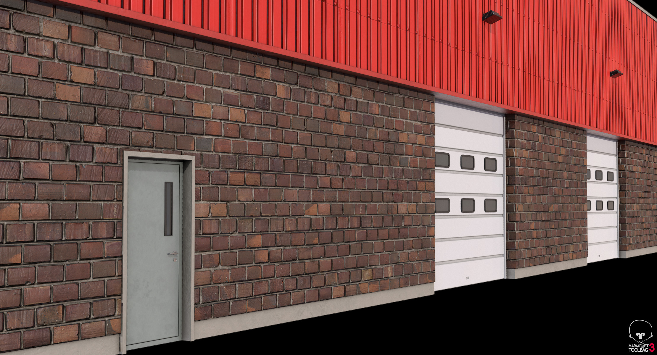 Industrial Building 16 Low-poly 3D model_18