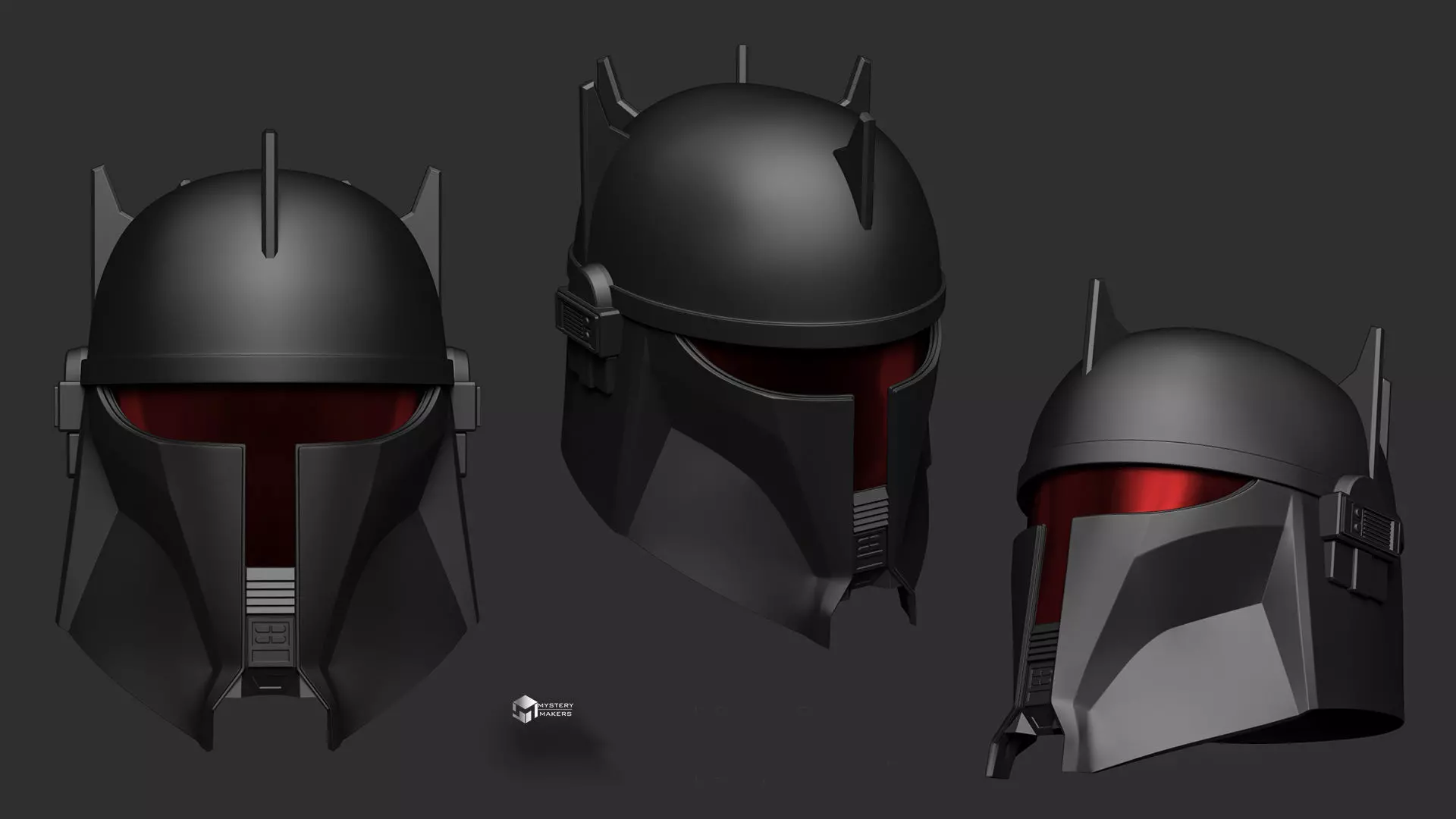 Moff Gideon helmet 3D print model_1