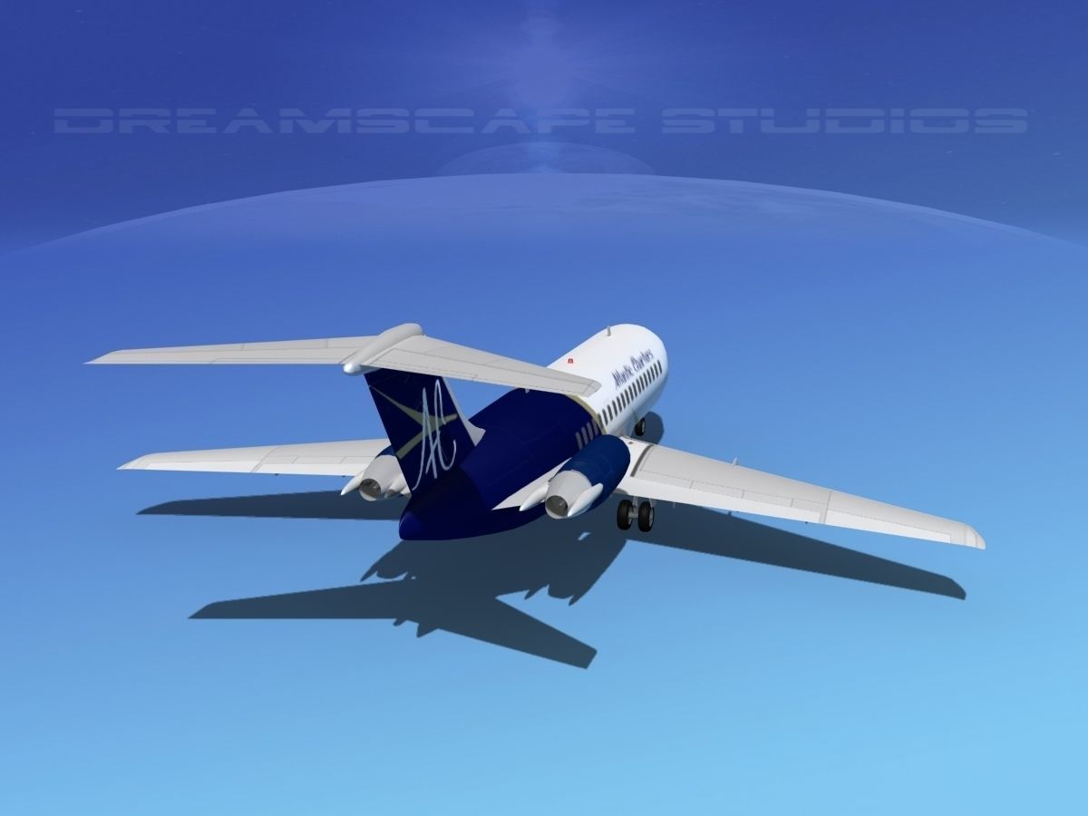 Douglas DC-9-15 Atlantic Charter 3D model_6