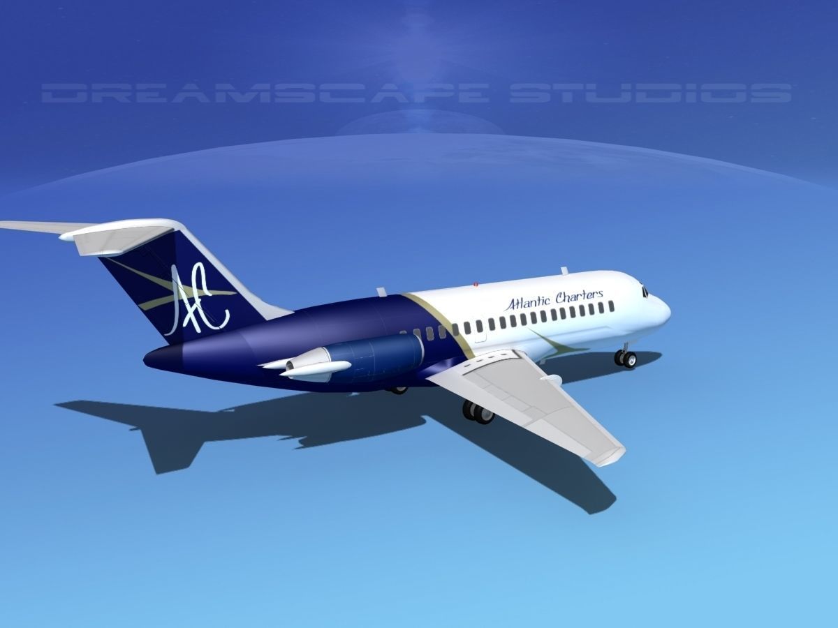 Douglas DC-9-15 Atlantic Charter 3D model_5