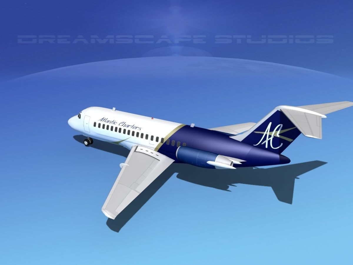 Douglas DC-9-15 Atlantic Charter 3D model_8