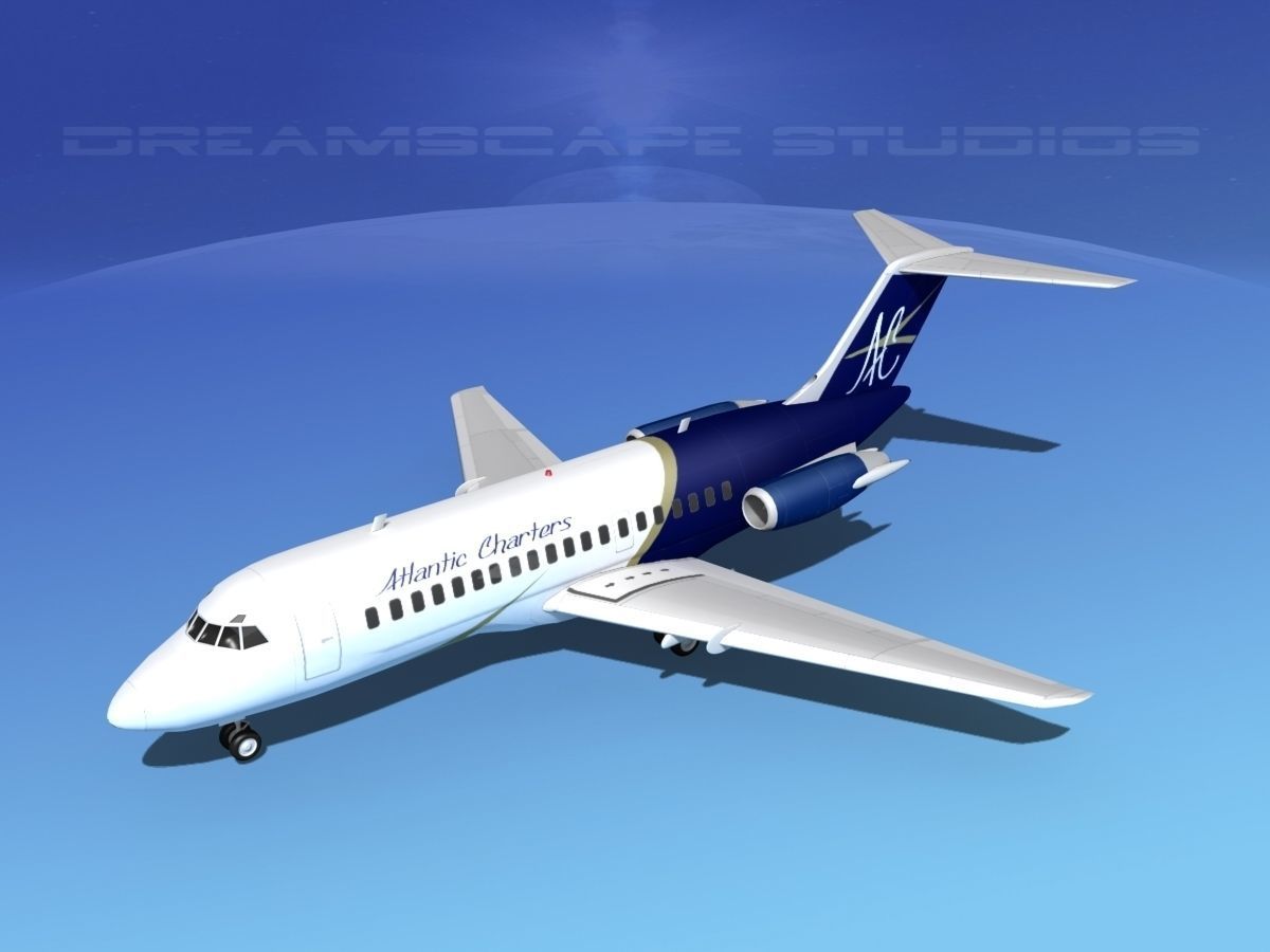 Douglas DC-9-15 Atlantic Charter 3D model_10