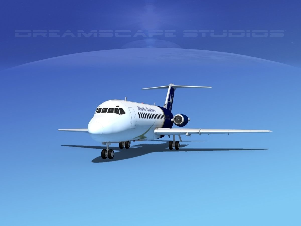 Douglas DC-9-15 Atlantic Charter 3D model_1