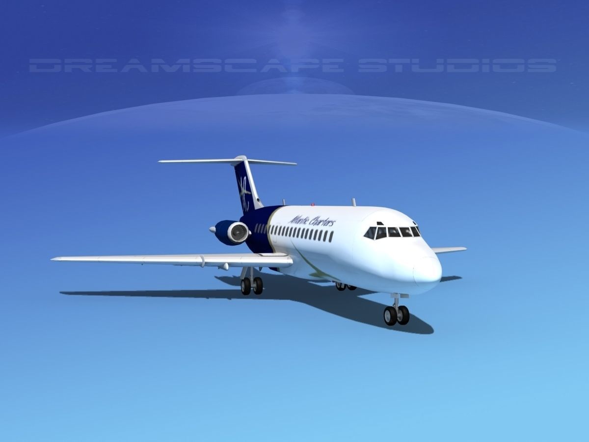 Douglas DC-9-15 Atlantic Charter 3D model_2