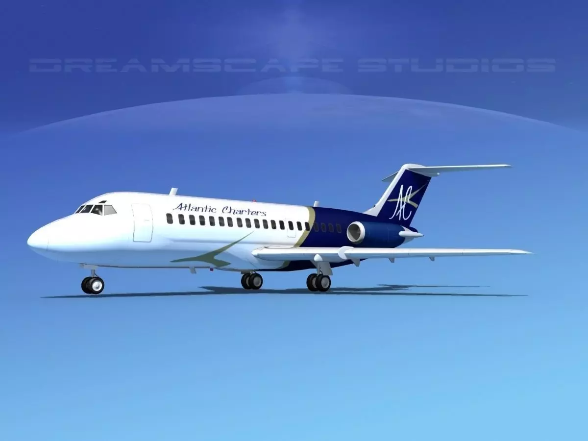 Douglas DC-9-15 Atlantic Charter 3D model_0