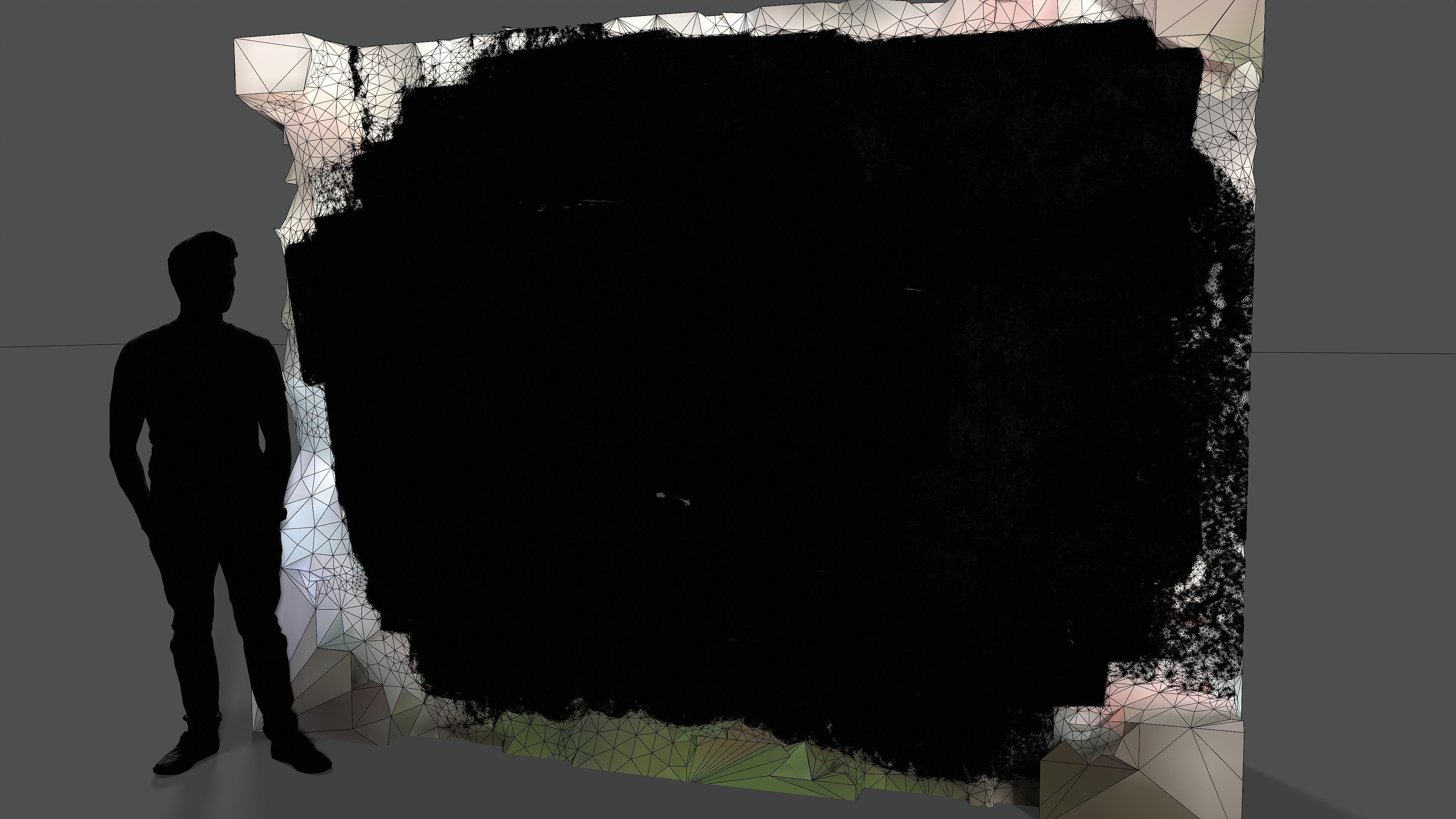 Abandoned House Ruined Part Scan - Fireplace 01 3D model_11