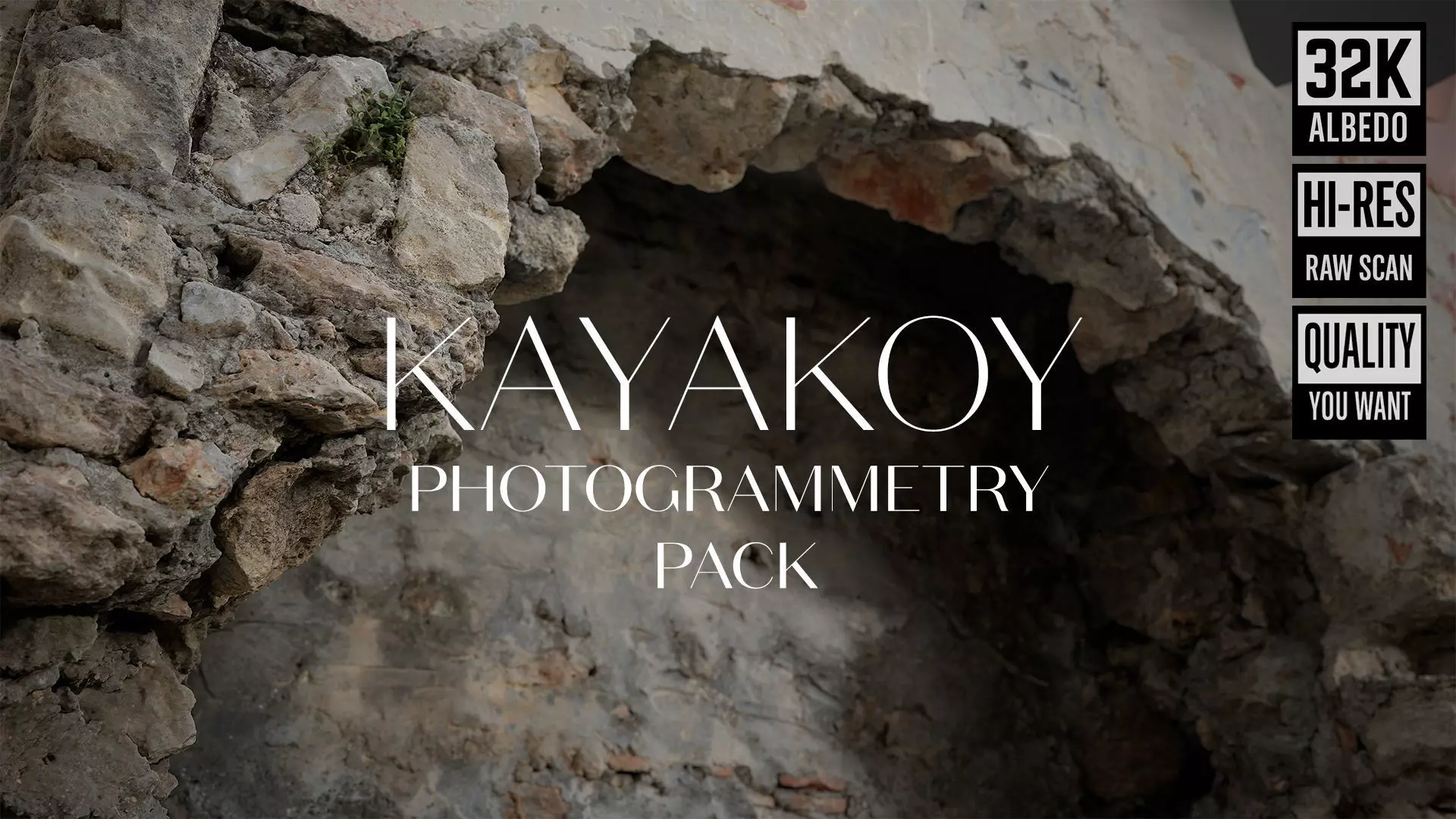 Abandoned House Ruined Part Scan - Fireplace 01 3D model_0