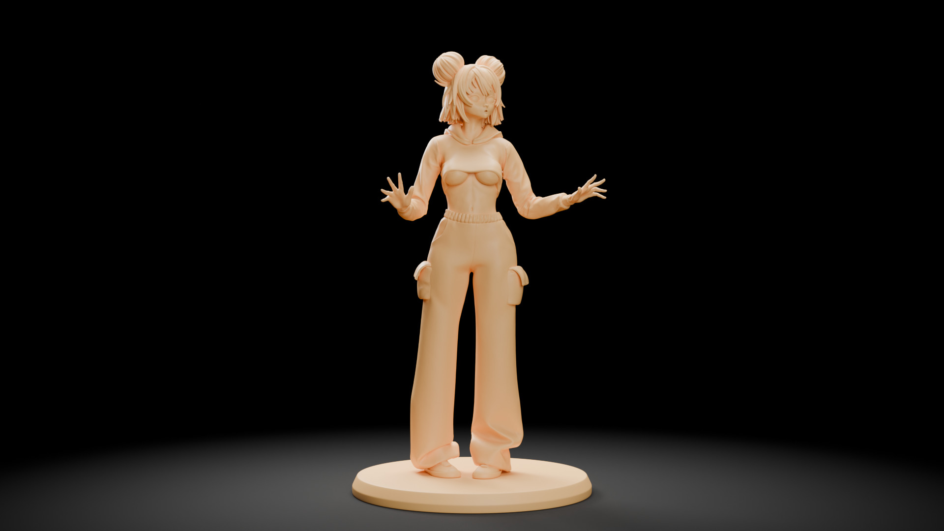 Yen Anime Girl 3D print model_1