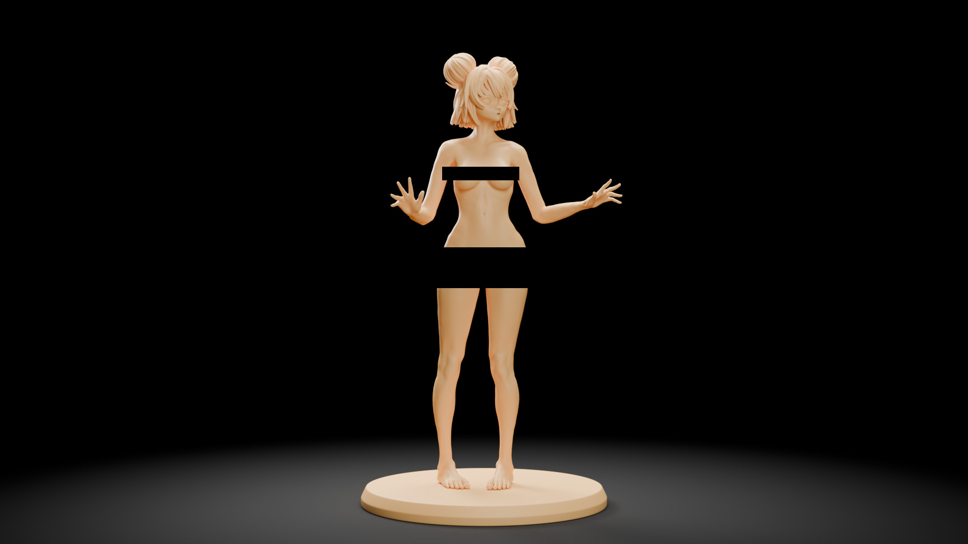 Yen Anime Girl 3D print model_13