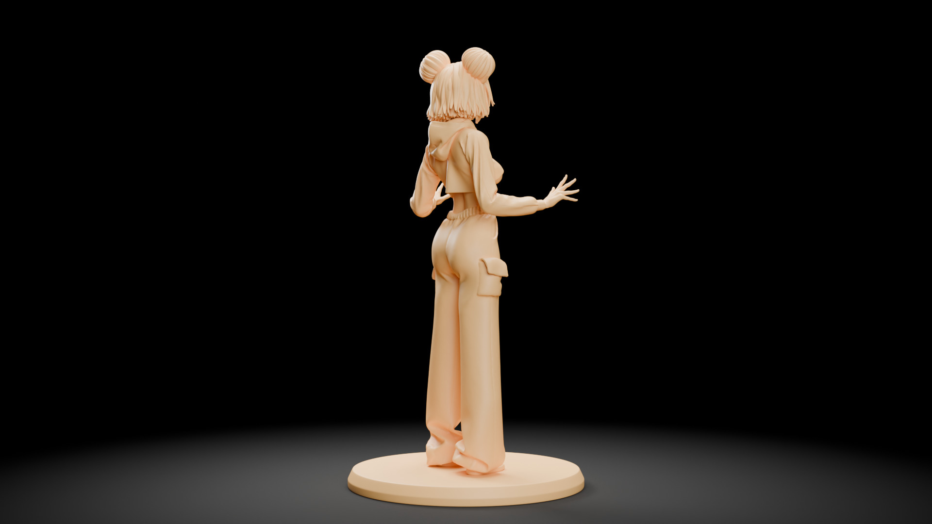 Yen Anime Girl 3D print model_2