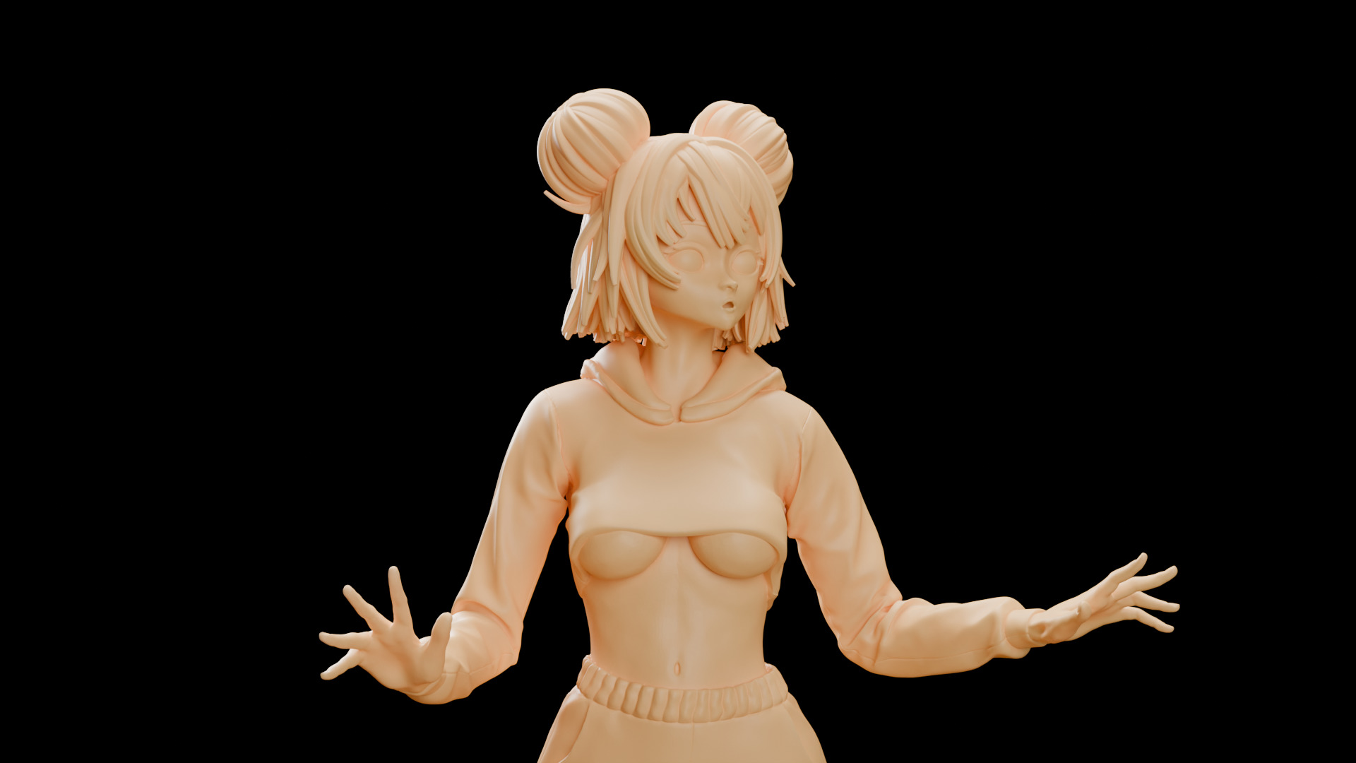 Yen Anime Girl 3D print model_5