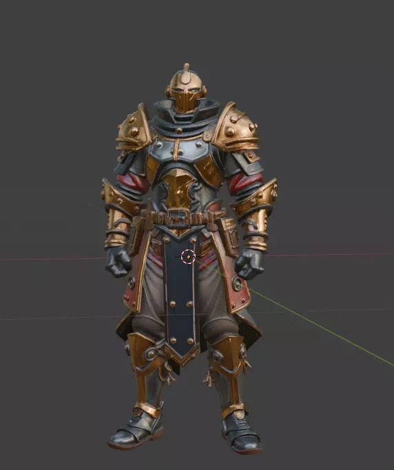Armored Paladin Warrior 3D print model