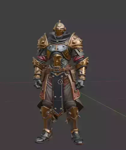Armored Paladin Warrior