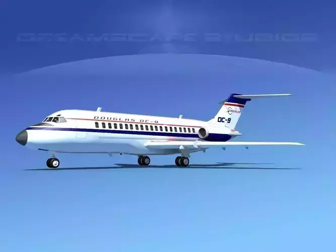 Douglas DC-9-15 Douglas Aircraft 3D model