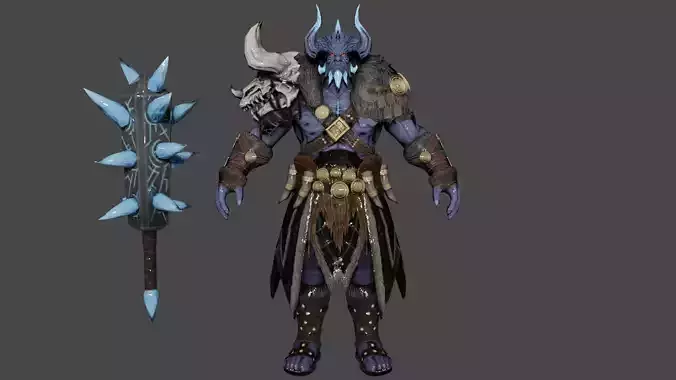 Laufey  Low-poly 3D model