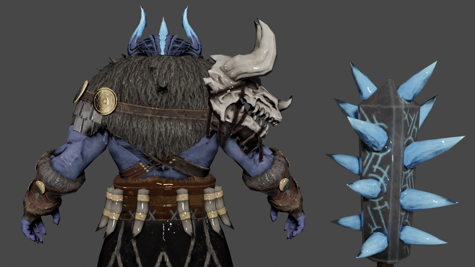 Laufey Low-poly 3D model_5